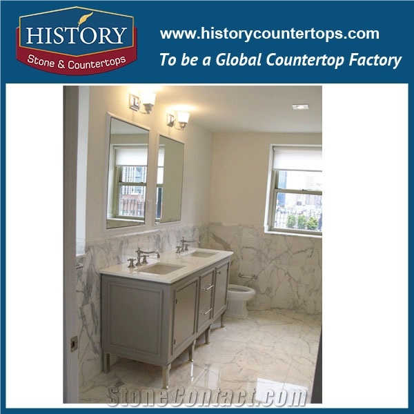 Calacatta Classico Marble,Carrara White Marble for Bathroom Vanity Top