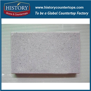 California Gray with Rich and Smooth Texture Pure Color Quartz Stone for Bathroom Countertops or Vanity Tops