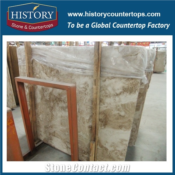 Cheap Turkey Cappuccino Light Marble Slabs&Tiles for Flooring,Skirtings, Indoor & Outdoor Decoration.