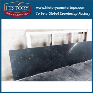 China Building Factory Wholesale China Nero Margiua Marble Cheap Polished Pre Cut Installing Solid Color Countertops & Worktops for Discount