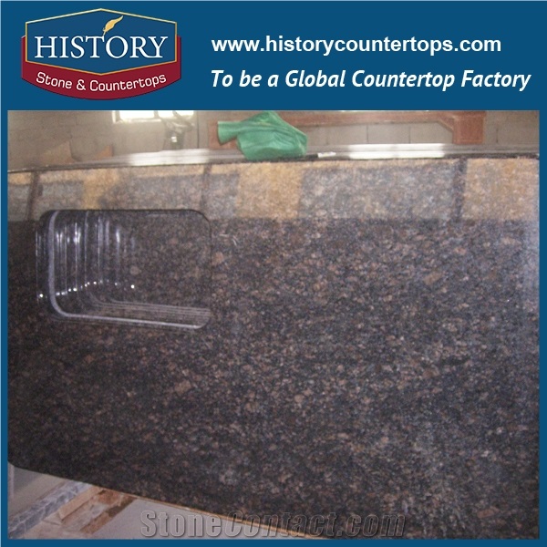 China Building Hgj045 Sapphire Blue Granite Natural Stone Type and Full Bullnose Countertop Edging Polishing Ready Made for Countertops & Vanity Top