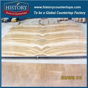 China Classical Wood Grain Jade Onyx Slab Tiles/Interior Decoration Onyx Material/Onyx Pattern
