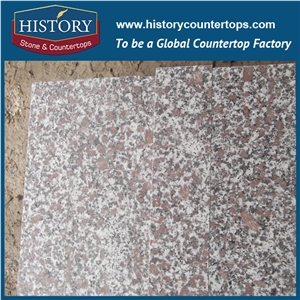 China Natural Stone G608 Snow Plum Granite Slabs and Tiles, Polishing for Kitchen Countertops and Bathroom Vanity Tops, Cut-To-Size for Your Need