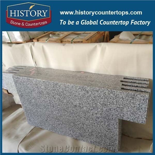 China Natural Stone Sardinian White Granite Polished Trim Molding Inlay Modern Style Finishing Furniture Kitchen Countertop for Hotel Project