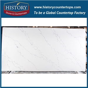 China New Color Best Selling White Quartz Popular Slabs Polished for Interior Walling & Flooring Tiles, Prefab Kitchen Countertops & Bathroom Vanity