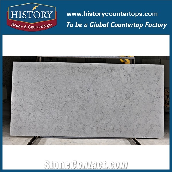 China New Quartz Usa Popular Clamshell Quartz Stone Slabs Polished for Interior Wall & Floor Covering Tiles, Prefav Kitchen & Bath Countertops