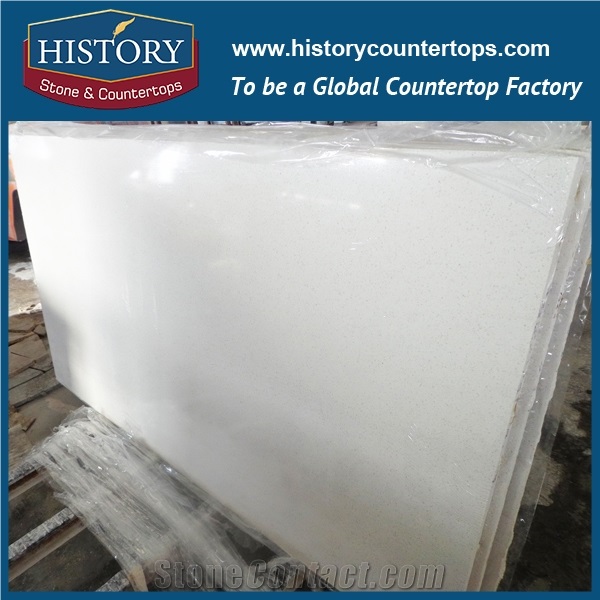 China Quartz Prices Polished Surface Slabs for Floor & Wall Covering Tiles, Kitchen Countertops & Bath Vanity Top, White Artificial Stone Interior