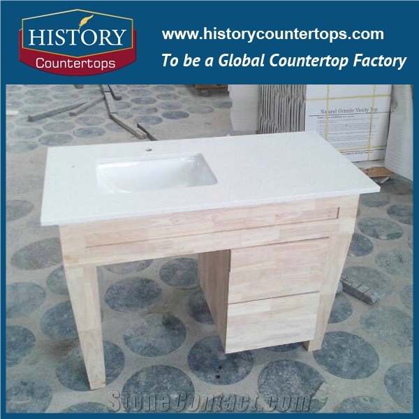 China White Quartz Stone Countertop,Table Top, Kitchen Bar Top, Worktops
