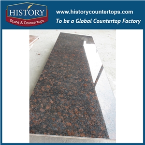 Chinese Factory Direct Supply Latest Type Tan Red Brown Granite Pre Cut Installing Customizable Finishing Durable Kitchen Tops & Countertops