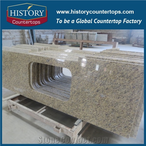 Chinese Supplier Good Quality and High Polished Granite, Solid Surface Natural Stone for Kitchen Countertop and Worktop Bar Top Island Tops Bench