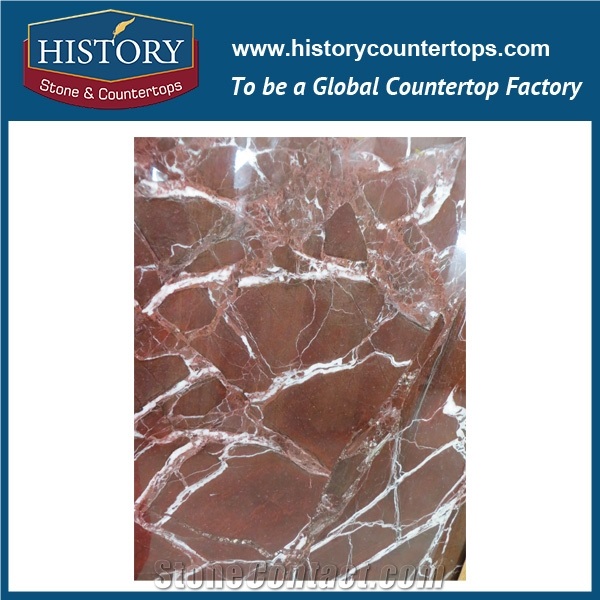 Chinese Supplier Polished Rosso Levanto Marble Slab Dark Cherry Red Turkish Stone Exterior and Interior Wall and Floor Tile