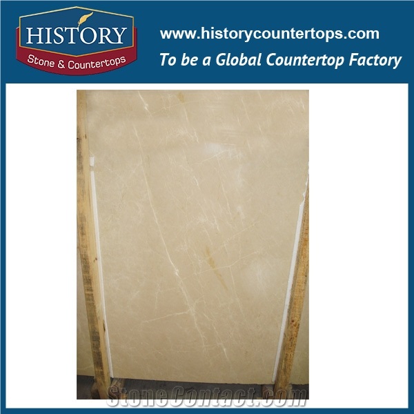 Cyema Shaiana Beige Marble Slabs for Countetop and Island Top, Marble Tile for Wall and Floor Decoration