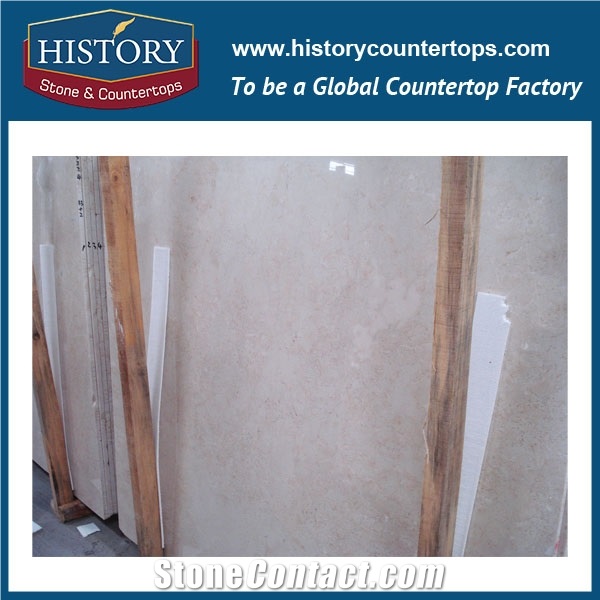 Durable Natural Marble for Home and Hotel Decoration, Beige Marble Tile for Wall Cladding Floor Covering and Skirting