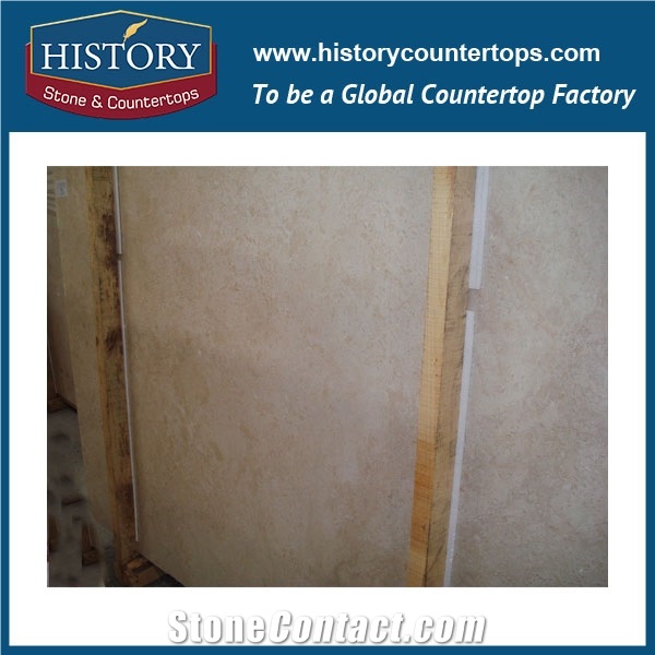 Durable Natural Marble for Home and Hotel Decoration, Beige Marble Tile for Wall Cladding Floor Covering and Skirting