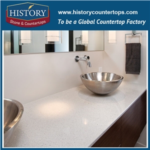 For Hampton Inn Stellar White Nq2008 Custom Solid Surface Quartz For Hampton Inn Stellar White Nq2008 Custom Solid Surface Quartz Engineered Stone Vanity Top Bathroom Countertops