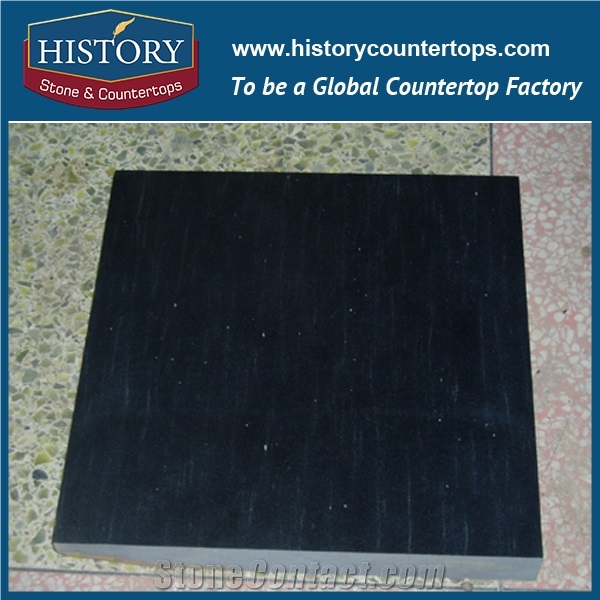 Galaxy Black Granite Slabs for Kitchen Countertop, Bathroom Floor Tile and Wall Cladding Tile and Skirting