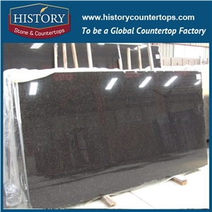 Galaxy Black Granite Slabs Polished Interior/Exterior Flooring & Walling Tiles Prefab Countertops & Vanity Top for Sales, High Quality Best Prices