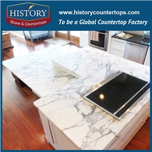 History Stone Arabescato Corchia Marble Polished Flat Edging Wholesale Pre Cut Modular Integrated Design for Hotel Countertop & Worktops