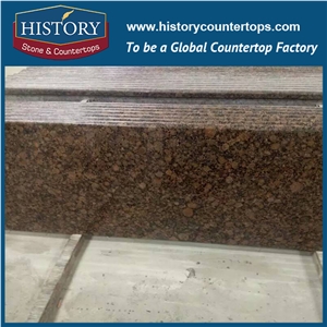 History Stone Baltic Brown Radius Top Wholesale Shaped Commercial Integrated Design Replacement for Building Countertops, Bar Tops