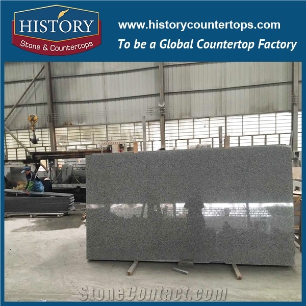 History Stone Big White Flower Granite Rectangular Flat Eased Scratch-Resistant Prefab Size Integrated Furniture for Kitchen Countertops