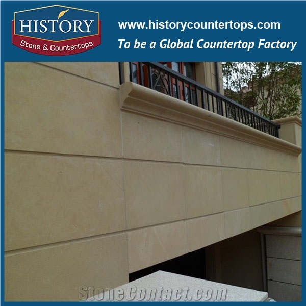 History Stone Cheap Hotel Construction Outdoor and Indoor Standard Bullnose Dark Yellow Sandstone Tiles, Surrounds Swimming Pool Paver