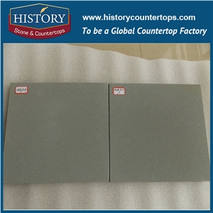 History Stone China Authoritative Suppier Latest Type Art Modern Good Finishing Non Toxic Wall/Floor Covering Grey and Green Sandstone Tiles