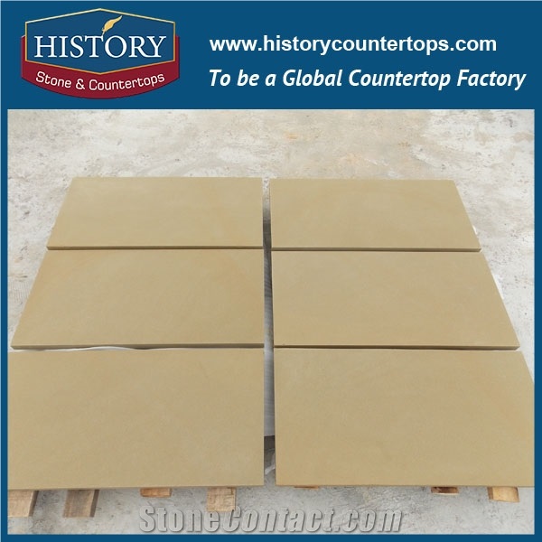 History Stone Chinese Professional Honed Finishing Building Wall/Floor Covering Material Dark Yellow Sandstone Tiles & Slabs