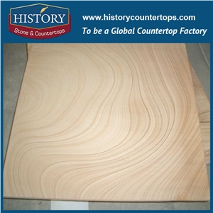 History Stone Cn Hotsale Attractive Price Exporting Suitable Size Lightweight Wall/Floor Covering, Road Paving Beige Sandstone Tiles & Slabs