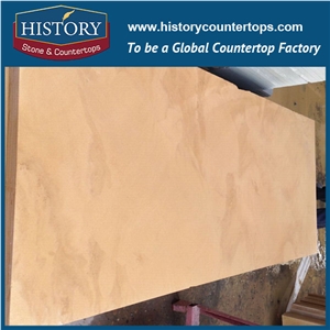 History Stone Dark Yellow Sandstone Landscaping Tiles & Slabs for Wall Cladding, Fllor Covering, Road Paving from China Stone Exporter
