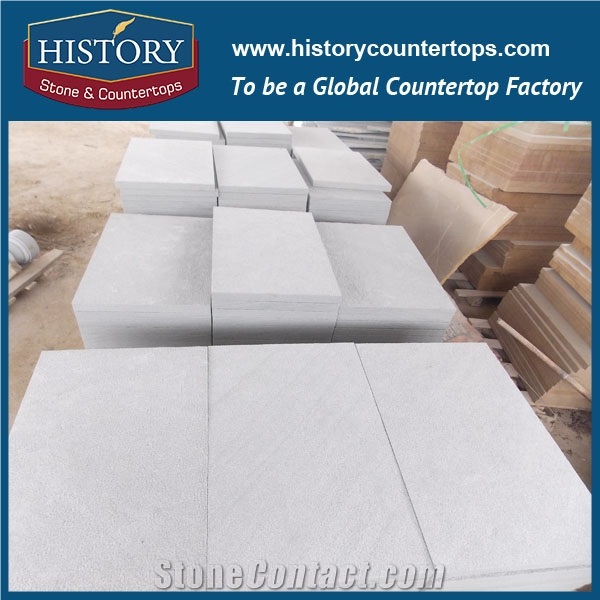 History Stone Different Types Outdoor Natural Artistic White and Grey Sandstone Tiles for Hotel Wall Flooring Decoration