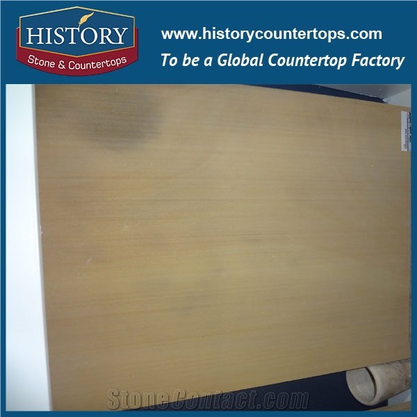 History Stone Europe Imported Made in China Cheap Price Rough Surface Sidewalk Paving, Wall/Floor Covering Wooden Yellow Sandstone Tiles & Slabs