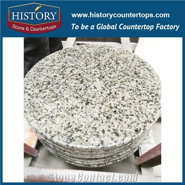History Stone Factory Supplier Hg043 Sage Green Circular Granite