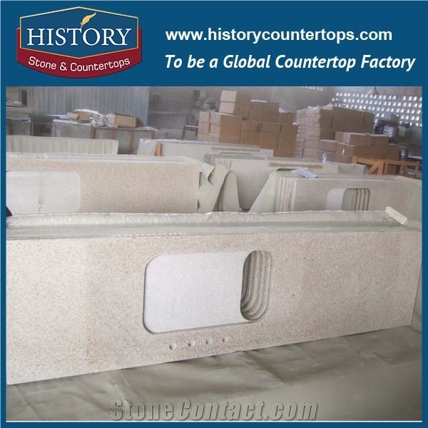 History Stone Hg008 G682 Golden Yellow Granite Customised Shape