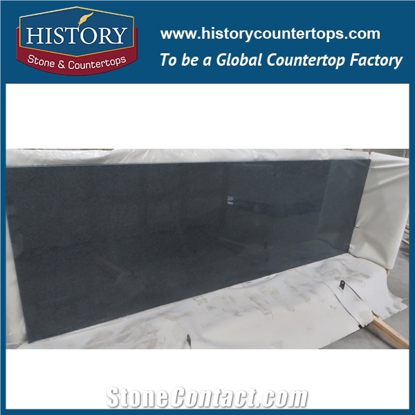 History Stone Hg025 G654 Padding Dark Eased Edge Prefabricated Laminate Countertop, Vanity Top and Table Top for Bathroom Usage with Factory Price