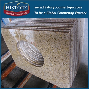 History Stone Hg037 G562 Maple Leaf Granite Rectangular Shape Prefab Size High Gloss Kitchen Countertops Worktops & Island Tops for Restaurant