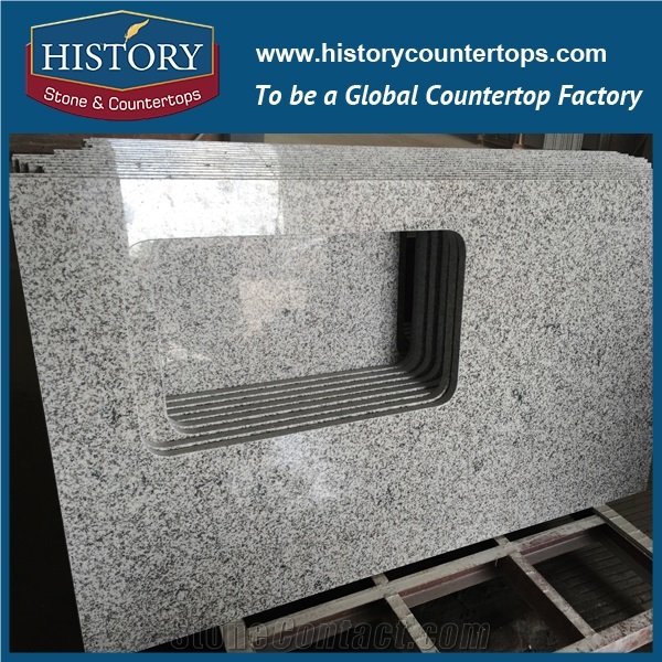 History Stone Hg079 G655 Tong White Four Edges Polished Granite Color Solid Surface Sheets Factory Direct Supply for Countertops & Bathroom Vanity Top