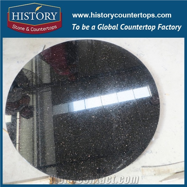 History Stone Hgj021 Galaxy Black Top Grade Custom Made Polishing Finish Straight Shape Pre Cut Countertop Restaurant Table Tops Bar Tops For Sale From China Stonecontact Com