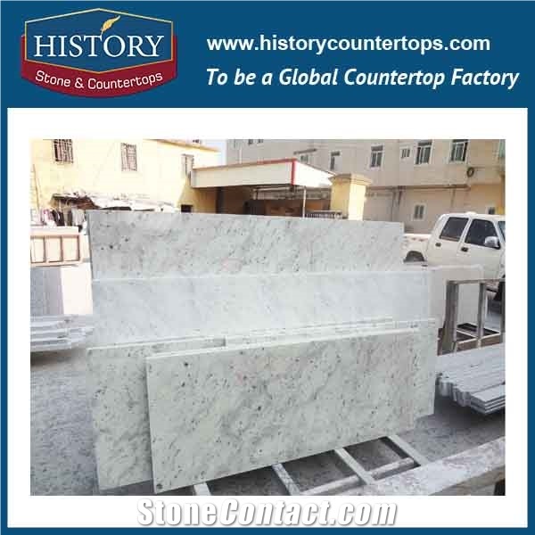 History Stone Hgj159 Swan White American Standard Round Edge Polished Custom Made Bathroom Design Countertops & Vanity Top with Wholesale Price