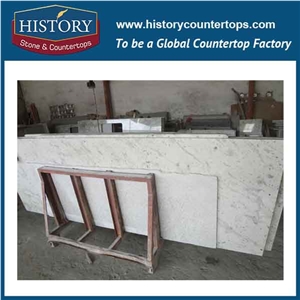 History Stone Hgj159 Swan White Latest Type Eased Edge Top Polishing Prefabricated Ornamental Customised Design Countertops & Vanity Top, Table Tops