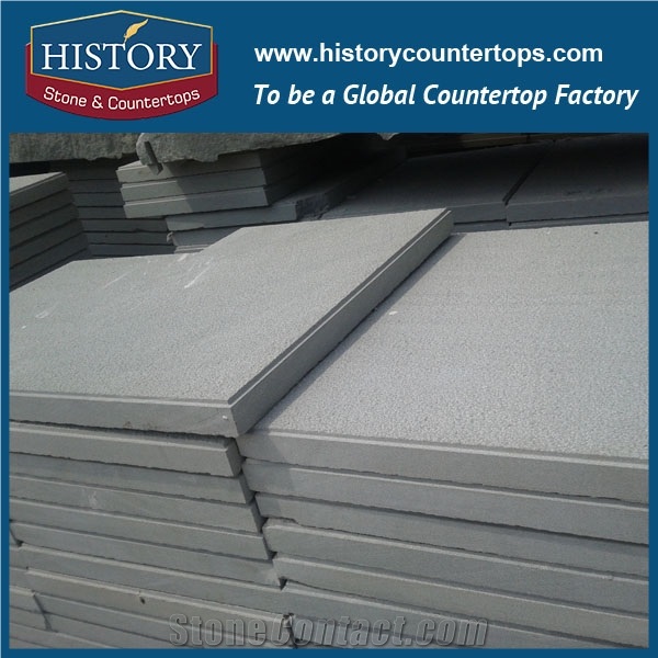 History Stone Imported European Sandblasted Surface Reasonable Price Free Sample White and Grey Sandstone Tiles Paving