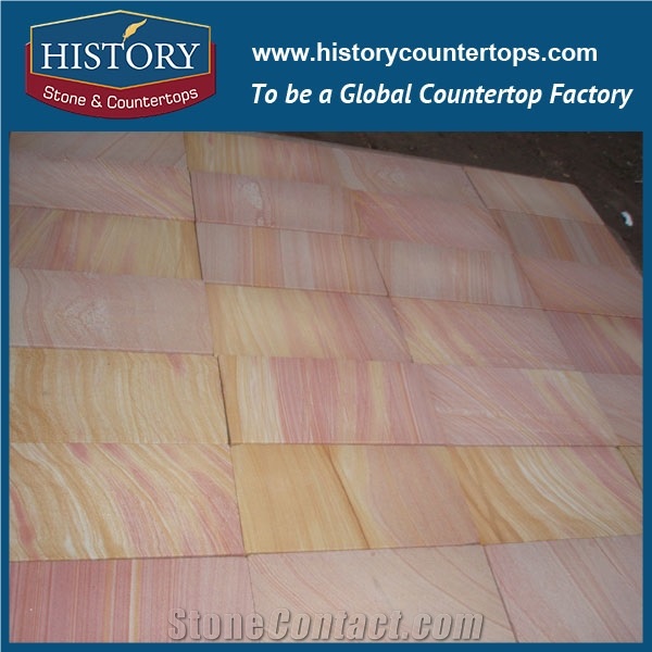 History Stone New Style Reasonable Price Exquisite Shape Smooth Polished Wall/Floor Covering Brown Sandstone Tiles & Slabs