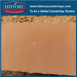 History Stone New Style Reasonable Price Exquisite Shape Smooth Polished Wall/Floor Covering Brown Sandstone Tiles & Slabs