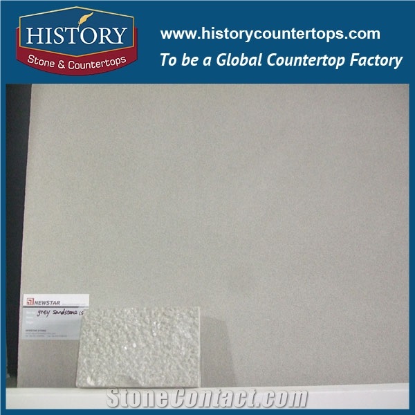 History Stone Nsf and Csa Approved High Level Different Design Exact Customized Popular White and Grey Sandstone Interior Tiles