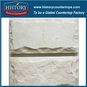 History Stone Pear White Mushroomed Cladding, Sandstone Mushroom Interior and Exterior Wall Cladding