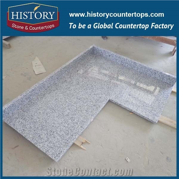 History Stone Sardinian White Granite Standard Flat Edging Products Molded Base for Kitchen Shaped Countertop, Island Top & Benchtops
