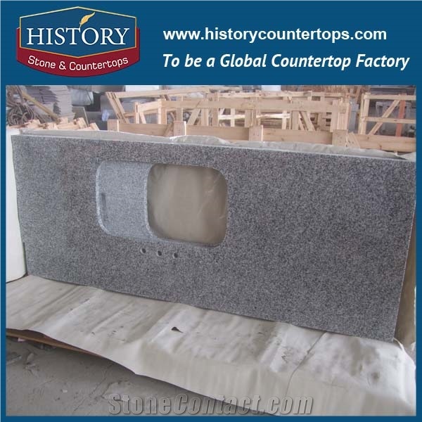 History Stone Sardinian White Granite Standard Flat Edging Products Molded Base for Kitchen Shaped Countertop, Island Top & Benchtops