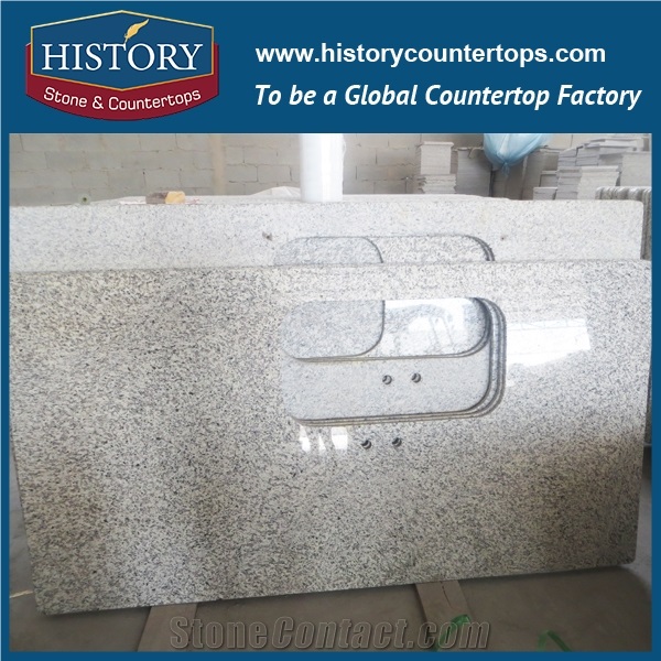 History Stone Tiger Skin White Granite Rectangular Eased Edge Professional Customised Shape for Hotel Countertops & Kitchen Tops