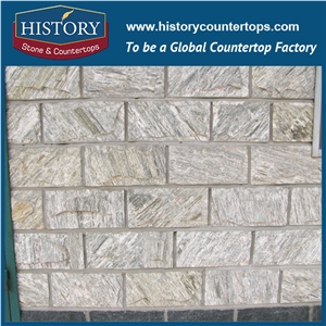 History Stone Tiger Yellow Black Grey Mushroom Slate, Mushroomed Slate Tiles for Wall Cladding