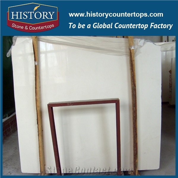 History Stone White Color Crema Bello Marble Slabs and Tiles for Wall Covering and Flooring Polisher