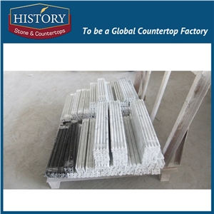 History Stones Building Material Natural Interior Galala White Marble Skirting for Home Decoration Beautiful Modern Walling Border